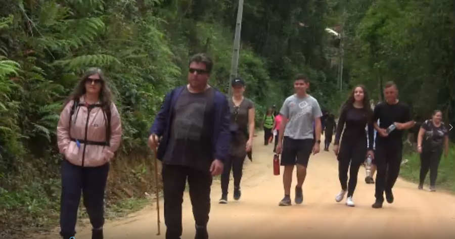 Caminhada Internacional na Natureza nas Margens  do Rio Turvo na Divisa entre Cerro Azul e Dr. Ulysses